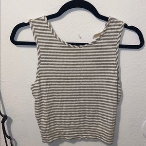 Striped crop top